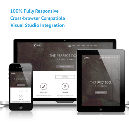 Kiwable ASP.NET, MVC Responsive Template