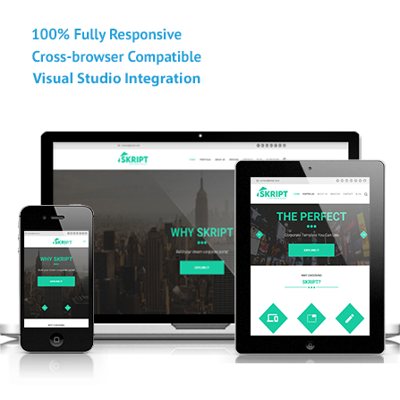 Skript ASP.NET, MVC Responsive Template